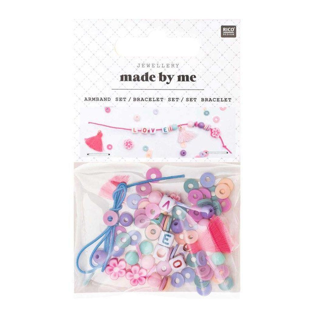 Mini Perlen Armband Set, Love