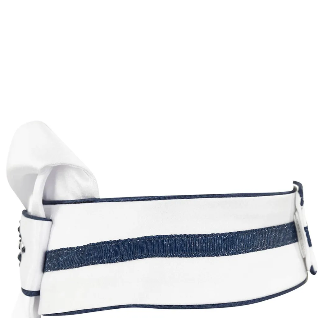 Plastron ANKY Femme ATP21502 : Confort et Tenue Parfaite en Blanc Navy