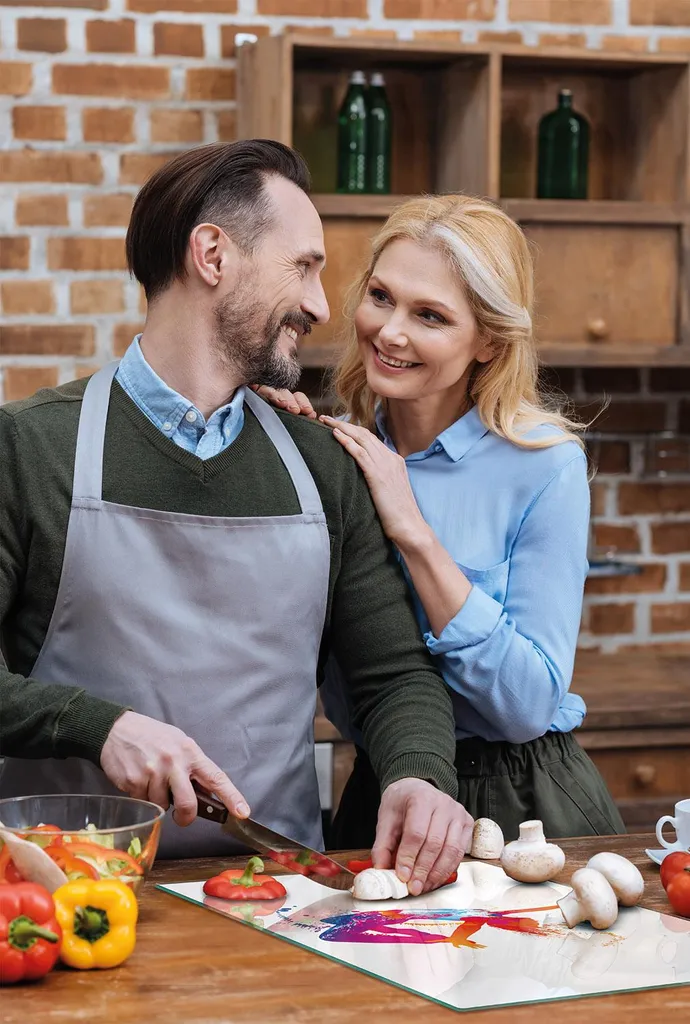 Tagliere Grande in Vetro 52x40 cm Pomodori - Ideale per Pasta e Carne - 7