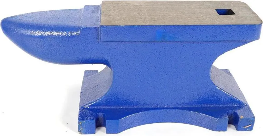 Enclume robuste 25 kg en fonte bleue - Grande surface de frappe - 2