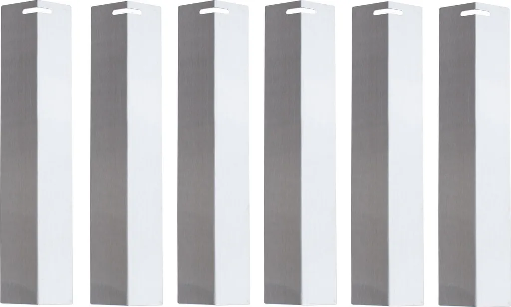 Stop aux flammes : lot 6 couvercles brûleurs inox BASIC pour barbecue