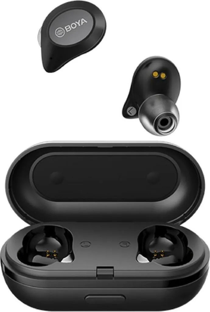 Écouteurs Bluetooth Boya BY-AP1 Noir idéaux pour le sport et voyage