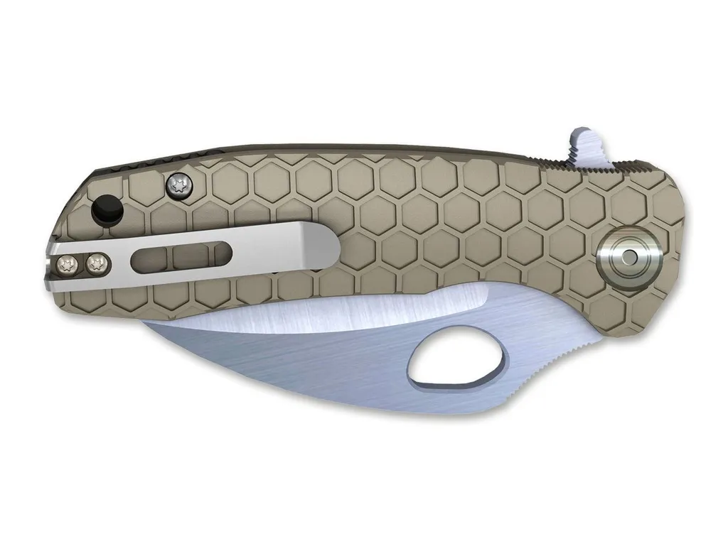 Couteau de Poche Tan HB1102 Large Claw Plain Edge avec Pivot Fluide - 3