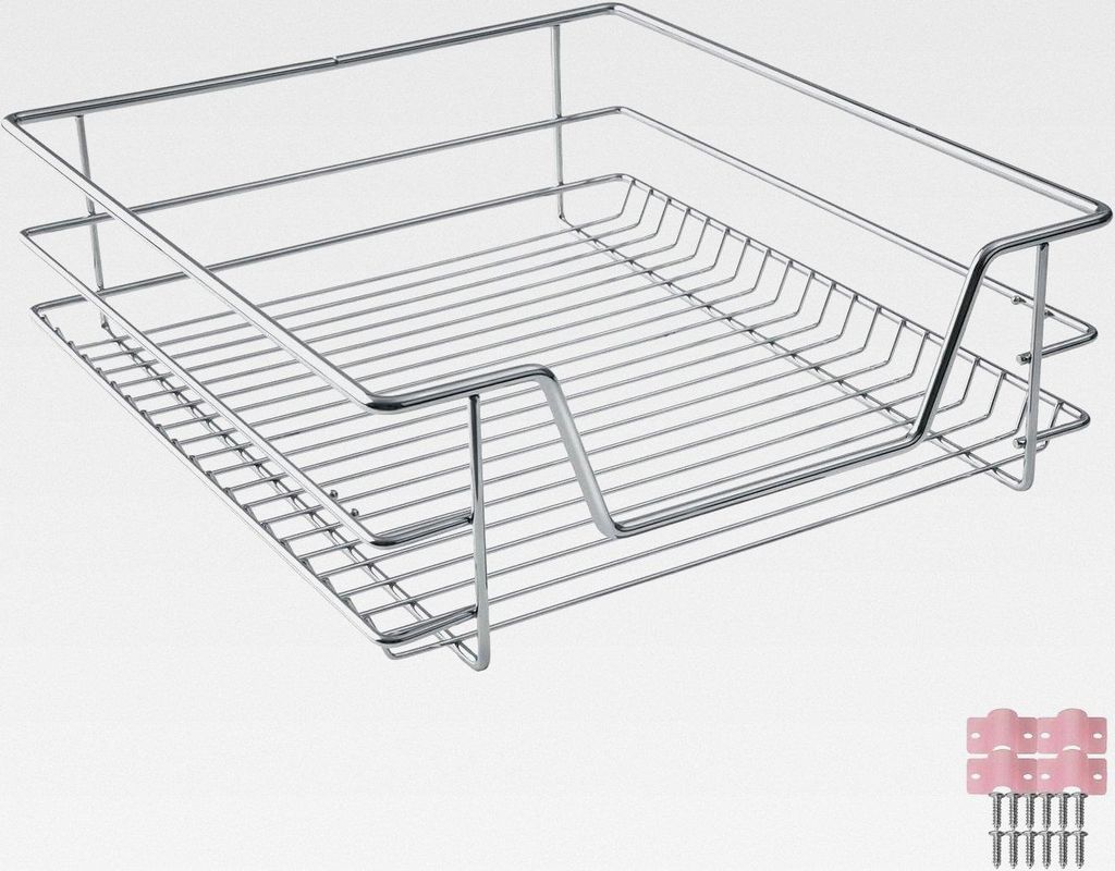 Teleskopschublade, ausziehbare Schublade, Teleskopregal nachrüsten, Schublade Unterschrank Küche, Regal Küche, Schubladen Organizer Büro, Ba...