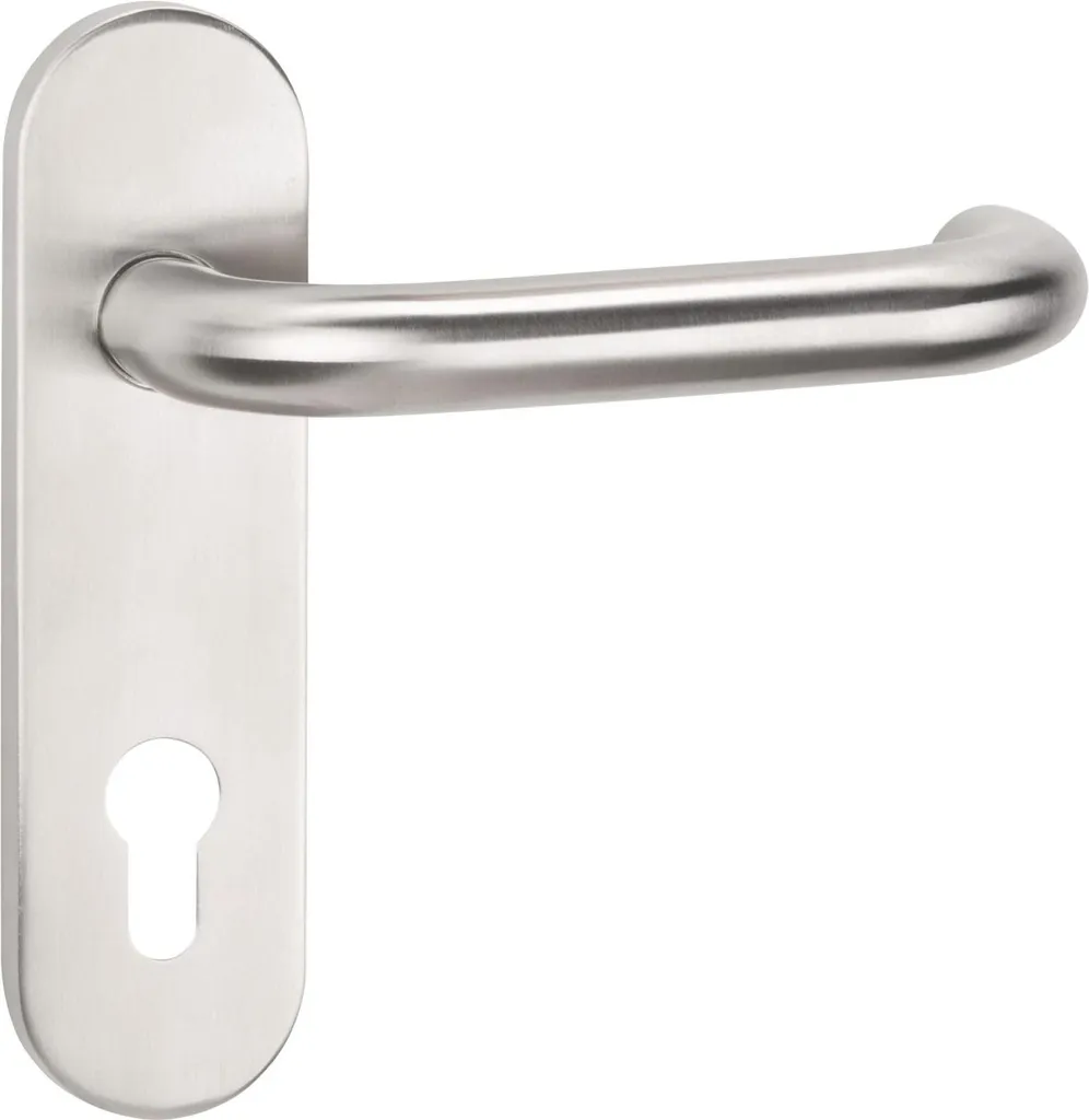 Ensemble de porte WC inox mat NW-411-1 plaque courte anti-corrosion