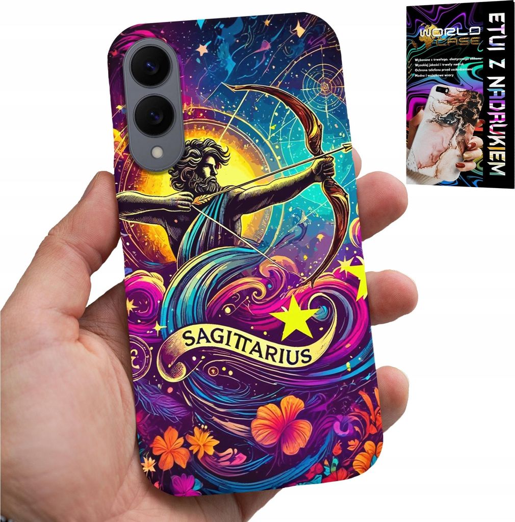 Etui Für Samsung Galaxy S25 Edge - Sternzeichen, Sternzeichen Sagittarius, Astronomische Rückseite