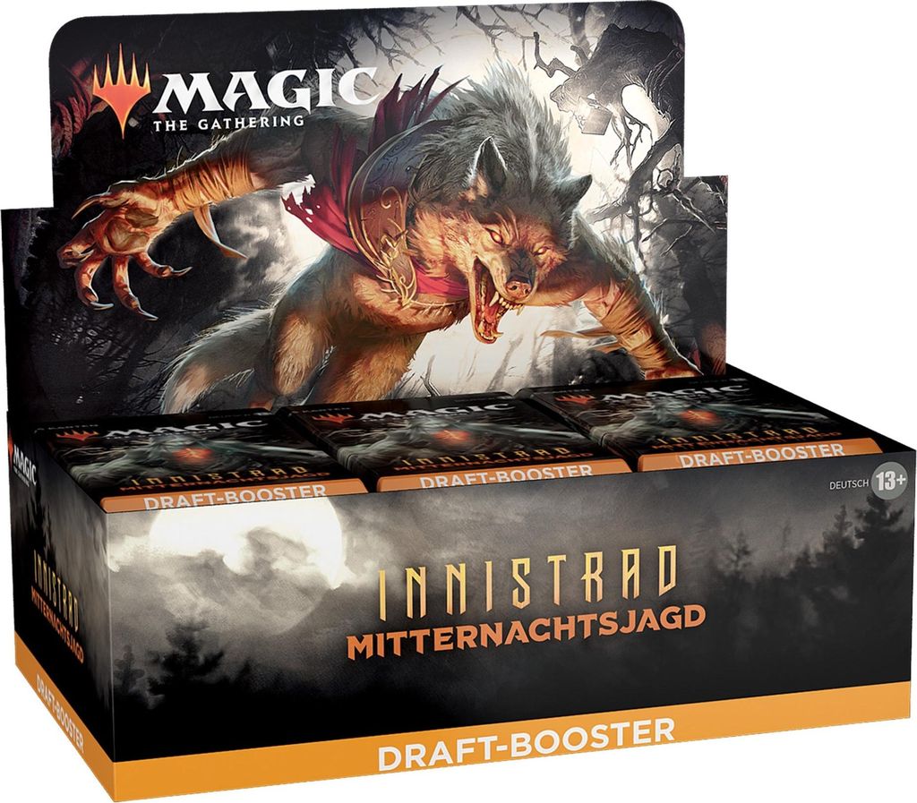 Wizards of the Coast Magic the Gathering Innistrad: Mitternachtsjagd Draft-Booster Display (36) deutsch