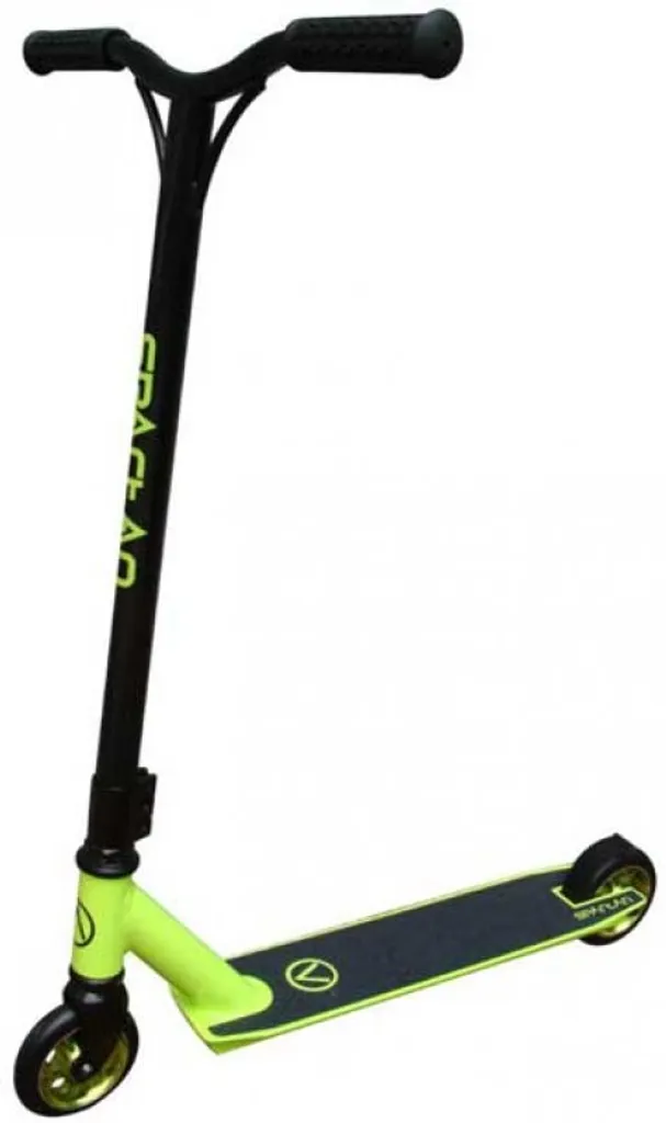 Trotinette freestyle pour figures et sauts SPARTAN Stunt coloris vert
