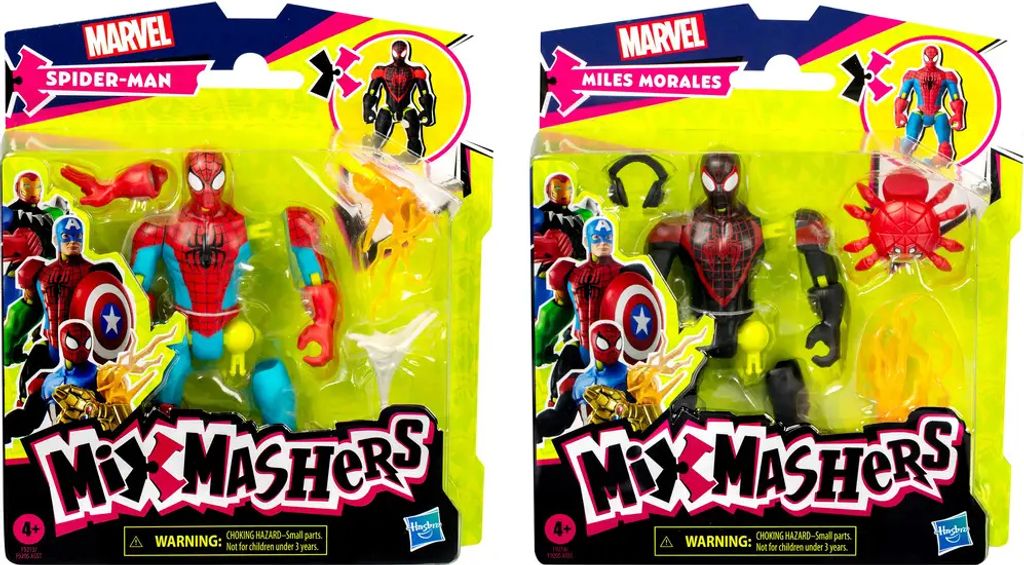 Hasbro Spiderman Mixmashers Figure di base assortite Immagine del prodotto 