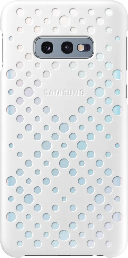 Coque Samsung EF-XG970CW perforée Blanc et Jaune pour Galaxy S10e - 4