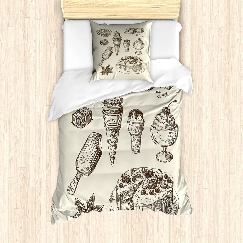 Analisi Set ABAKUHAUS 135x200: Copripiumino Dessert Marrone Guscio d'Uovo