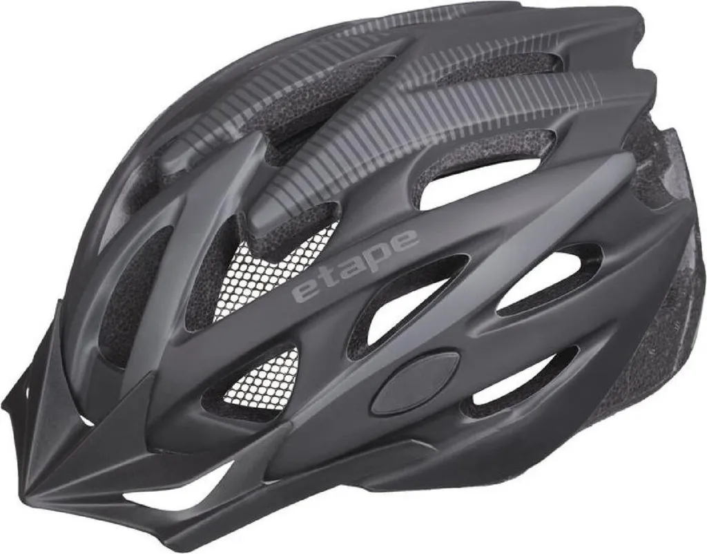 Casque vélo Twister mat noir et titane - Léger avec ventilation active
