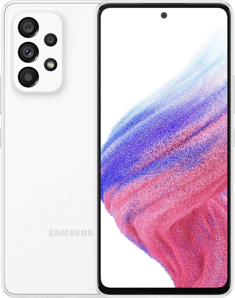 Samsung Galaxy A53 5G Blanc 128Go avec Écran Super AMOLED 120Hz Fluide