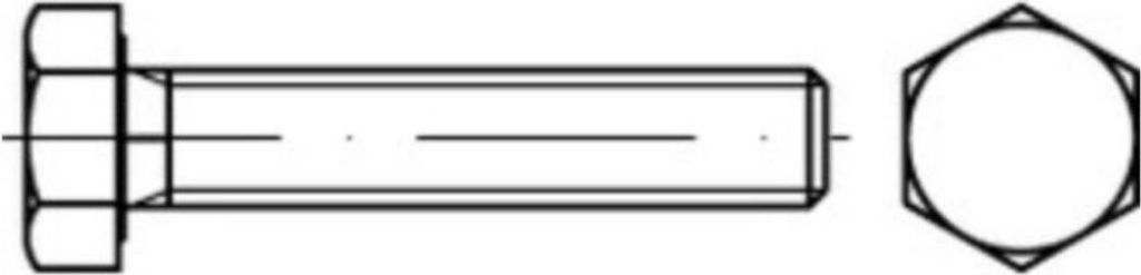 Reyher 961 6Kt.Schraube 18x 1,5x 30 Güte 8.8 (50 Stück)
