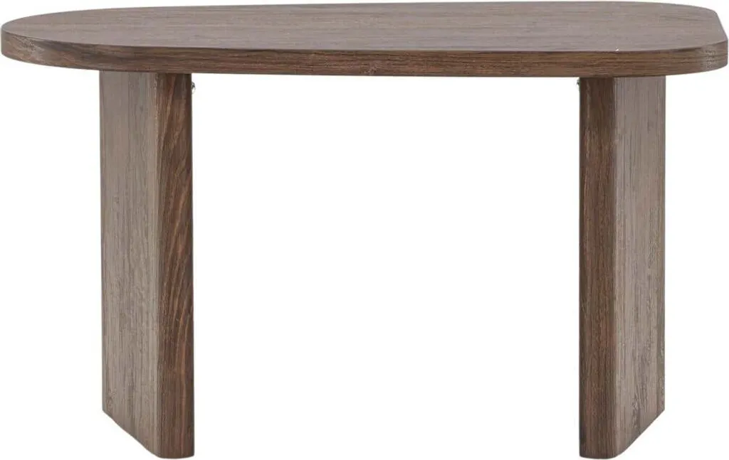Table basse compacte Noyer FURNLUX - Solution gain de place salon chic
