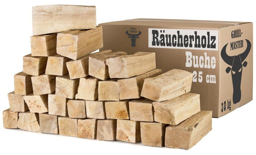 Buche Smoker Holz Räucherholz Brennholz 30 kg Buchenholz Produktbild 