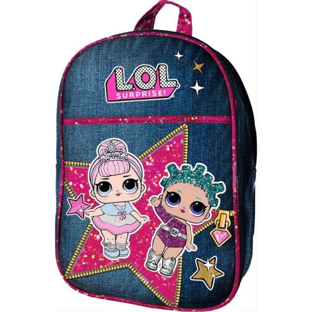 Coriex LOL Jeans-Rucksack m. Glitzer