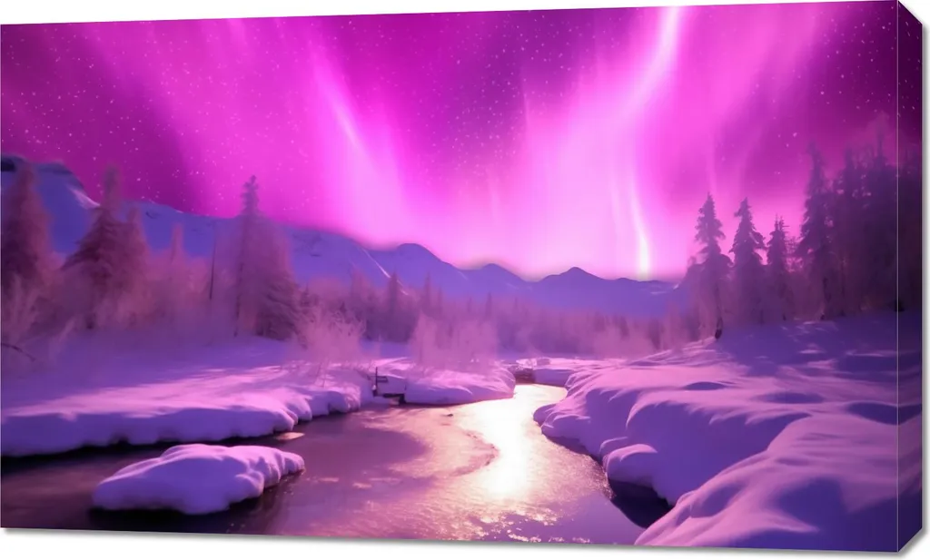 Image 100 x 60 cm Aurore au-dessus du ciel - Tableau déco grand format