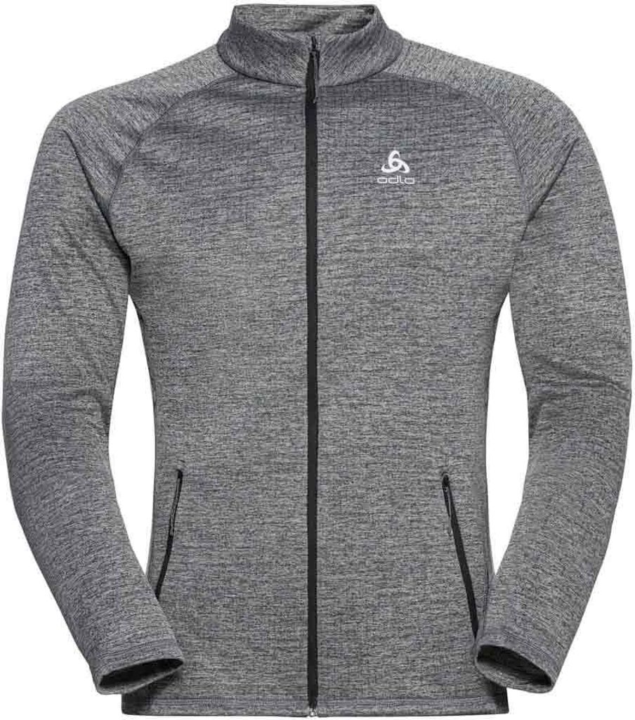 The FLI Mid Layer zip. dark grey melange (10734) S