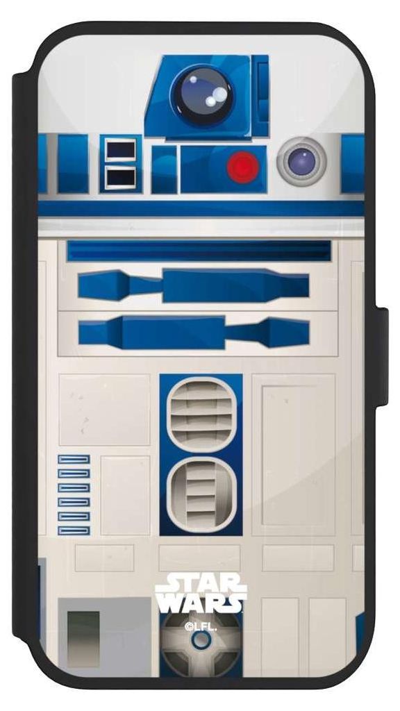 NIVOCASE Klapphülle für Apple iPhone 11 Handyhülle aus Kunst Leder NIVOflip schwarz Fanartikel Star Wars R2D2