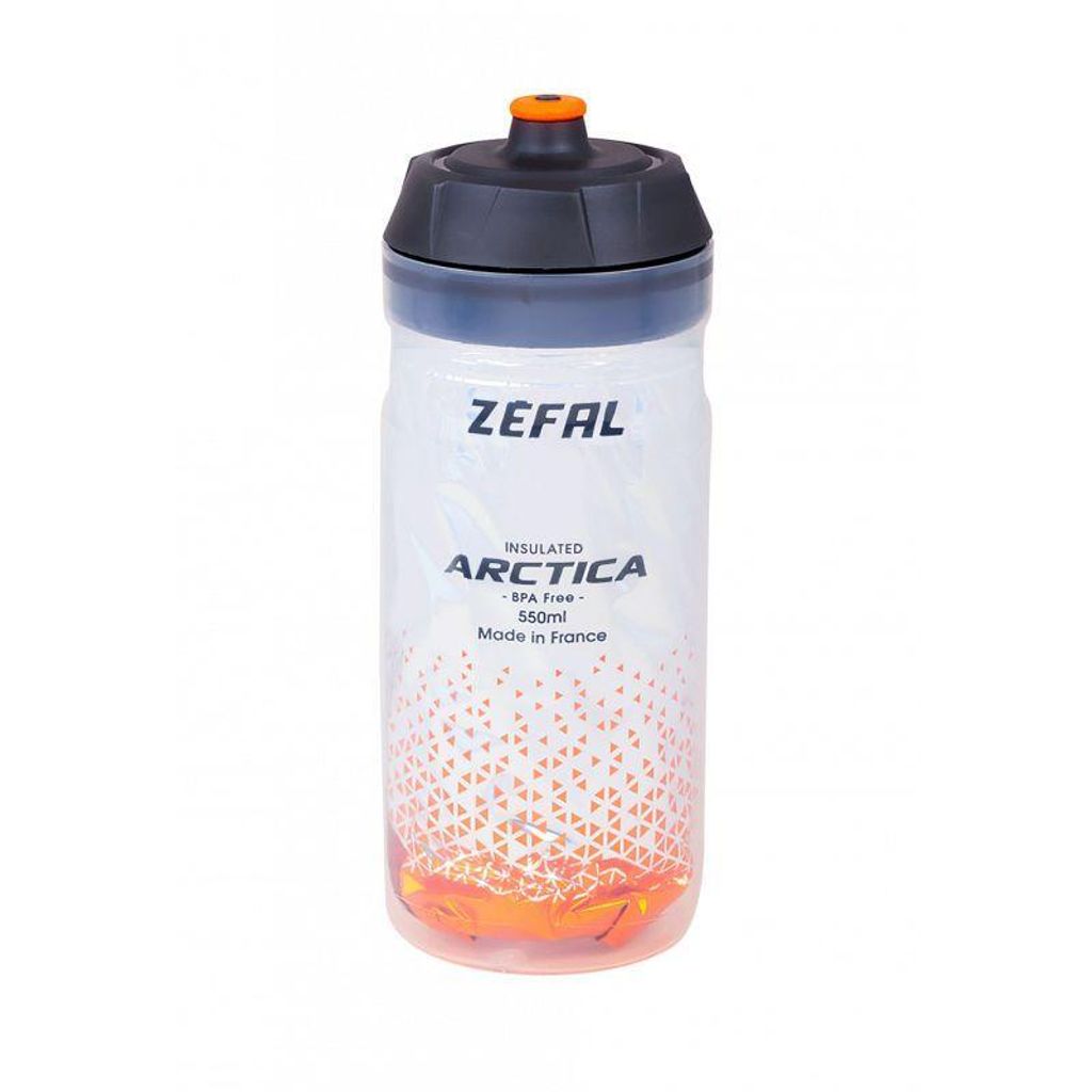 Zéfal Trinkflasche Arctica Orange 550 ml 550 - isotherme Fahrradlasche mit To...