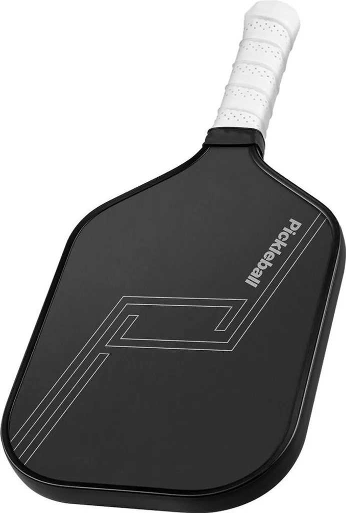 Raquette pickleball nid d'abeille et carbone noir pour contrôle et puissance