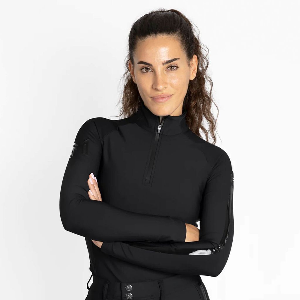 Maximilian Equestrian Base Layer Damen Reflection Long Sleeve Funktionsshirt Black XS
