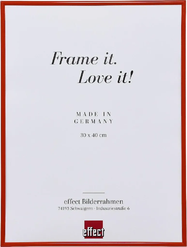 Cornice per Puzzle 48x69 cm Rosso Arte con Vetro Acrilico - Made in Italy