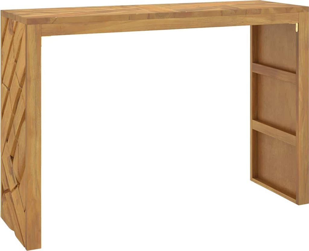 vidaXL Konsolentisch 110x35x75 cm Massivholz Teak