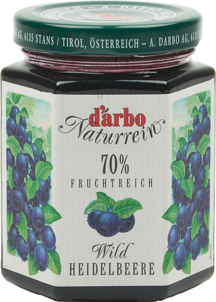 Food-United FRUCHTAUFSTRICH DARBO Wild-Heidelbeere 200g Produktbild 