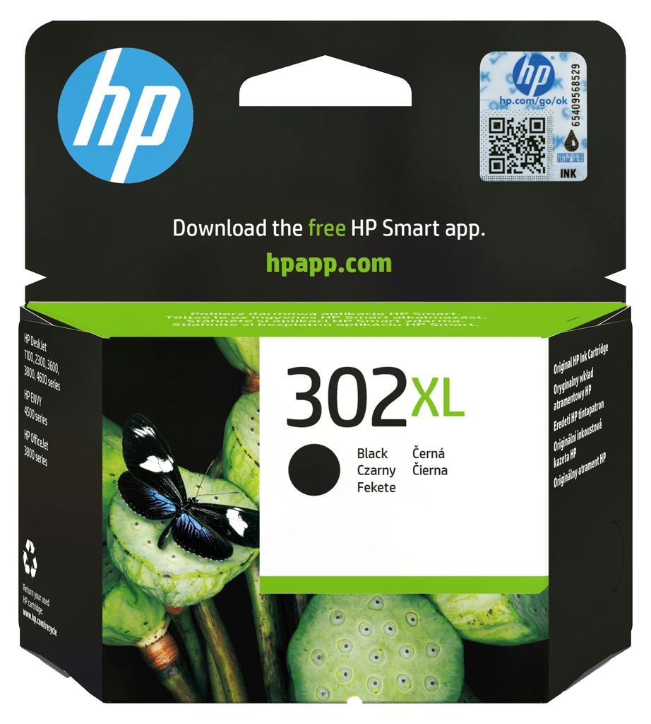Cartuccia di stampa HP 302XL nero (F6U68AE) Immagine del prodotto 