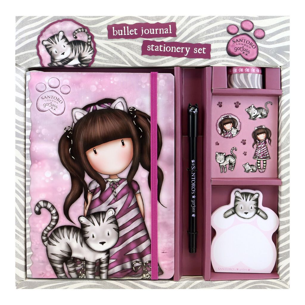 Set de papeterie Gorjuss Ruby sauvage Rose Gris Image du produit 