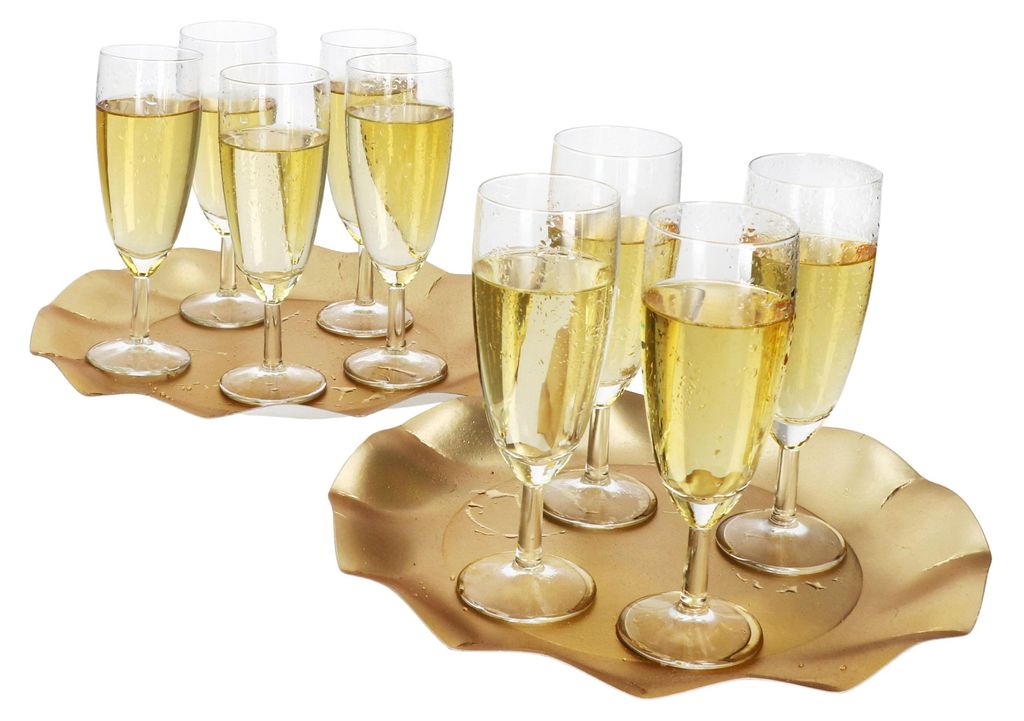 24er Set Royal Sektgläser geeicht 0,1L Champagner-Glas Produktbild 