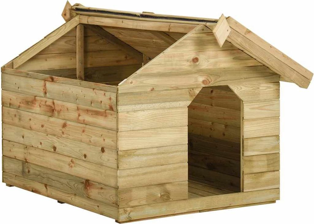 vidaXL Hundehütte mit öffnendem Dach Imprägniertes Kiefernholz