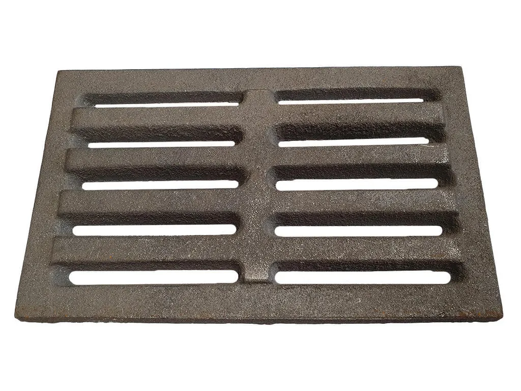 Grille de cheminée fonte 270x160mm contre l'usure du foyer à bois