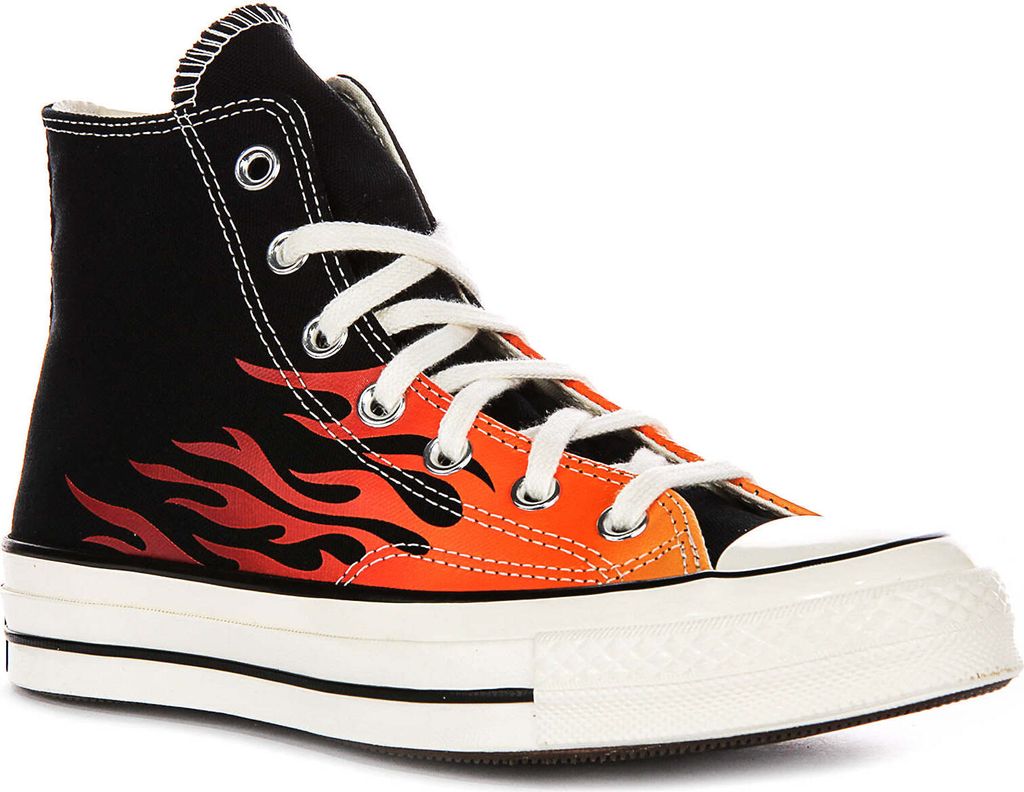 Converse Chuck 70 Hi Flame Archive Lace Textil Trainer in Flamme – 4.5 UK - 37 EU - 4.5M/6.5F US / Flame