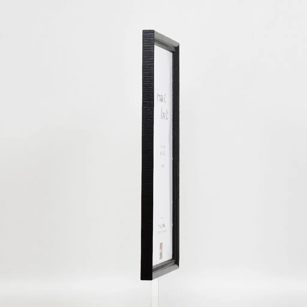 Cornice Nera 20x28 Legno Effect Profilo 48 - Vetro Antiriflesso Professionale - 8