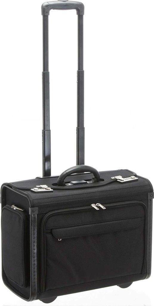 d&n Business & Travel Pilotenkoffer auf Rollen 46 cm - schwarz