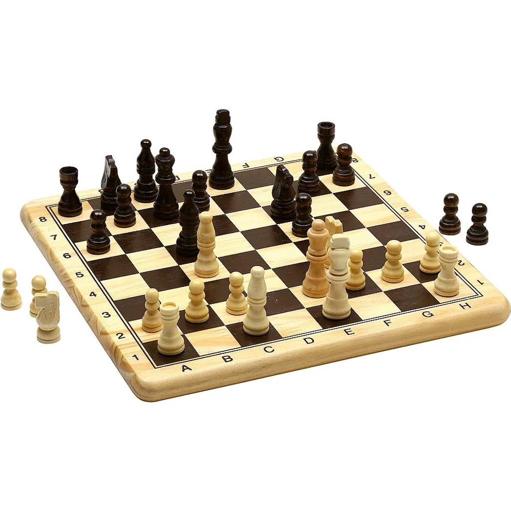 Jeu d'échecs et de dames en bois durable pour éviter le plastique