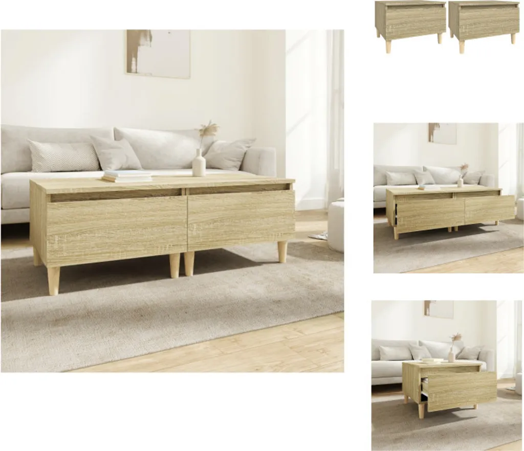 Tavolini da Salotto 2 pz Rovere Sonoma vidaXL - Arredo Salotto Moderno