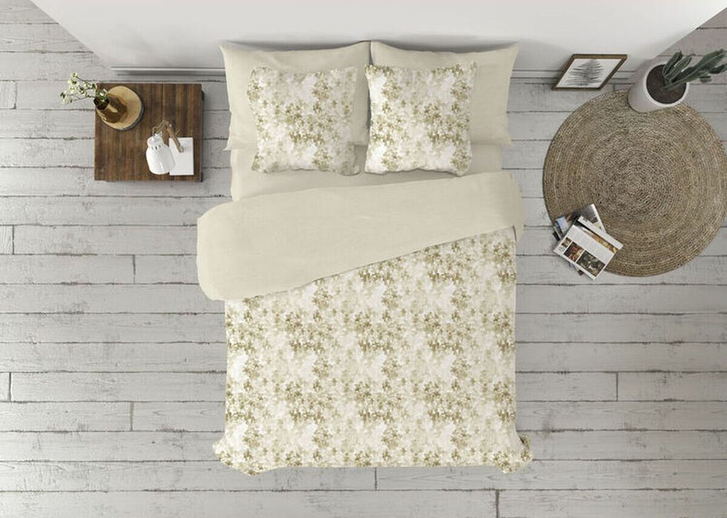 Bettbezug Set Pierre Cardin LUCIA Braun 180cm Bett 3 Stück