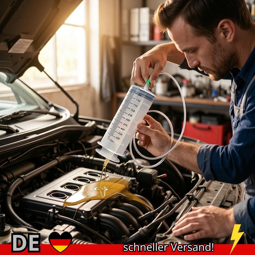 1Set Auto Öl Pumpe Große Kapazität Extractor Spritze mit Skala für Automobil