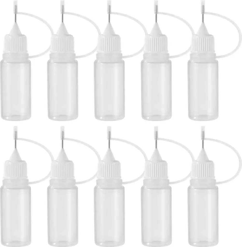 Flacons applicateurs de 20 ml avec embout fin pour encre et peinture x10
