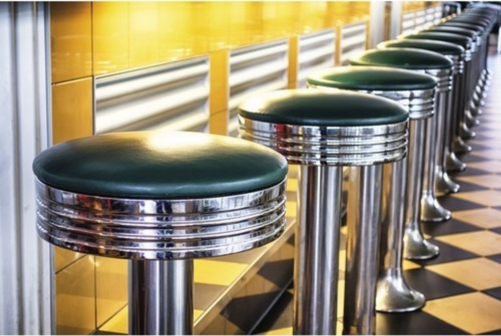 Fototapete Vlies 211039 Vintage Bar Stools 8-tlg. 400 x 260 cm