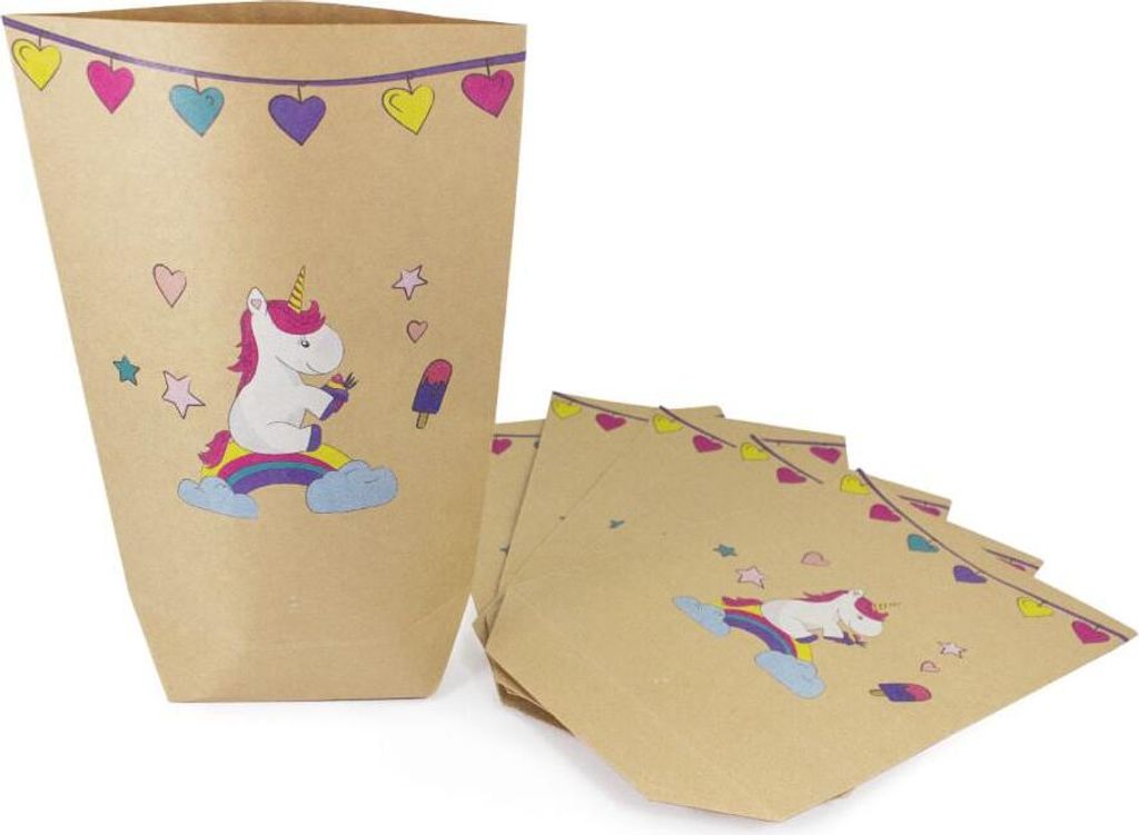 Oblique Unique 6 Einhorn Geschenktüten Einhörner Produktbild 
