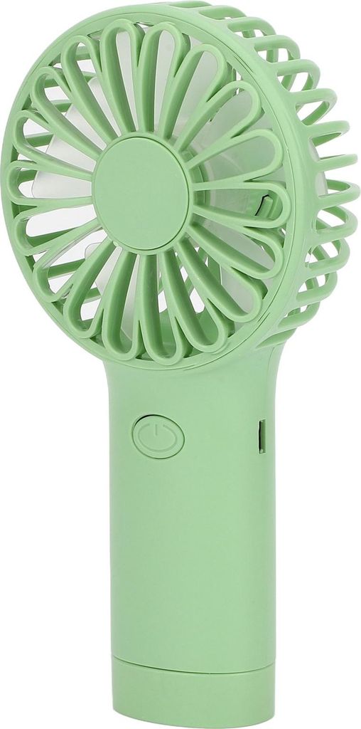 Grüner tragbarer Handventilator USB Wiederaufladbar Batteriebetriebener kleiner Ventilator für Reisen Picknick Büro