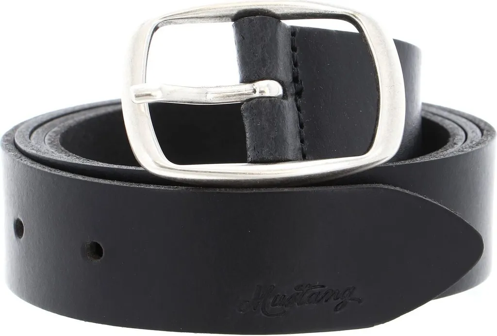 Cintura In Pelle MUSTANG Donna | Colore Bianco, Larghezza 3.5 Cm, Taglia 80 | Accessorio Quotidiano Di Qualità