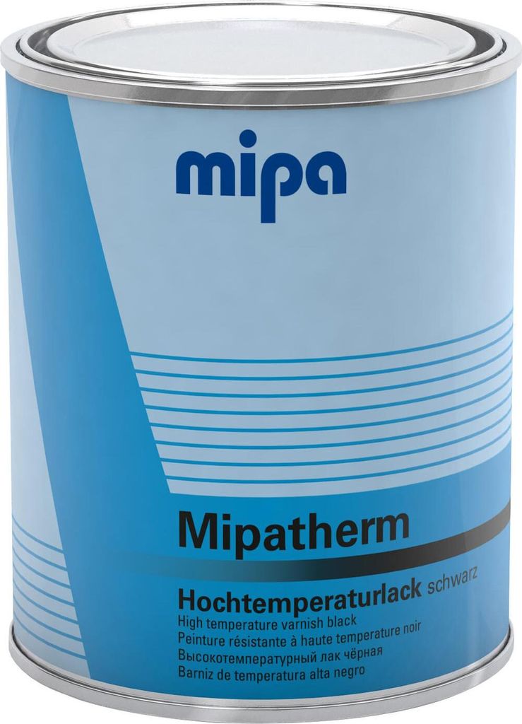 Mipatherm schwarz matt 800°C Thermolack Ofenlack 750ml Produktbild 