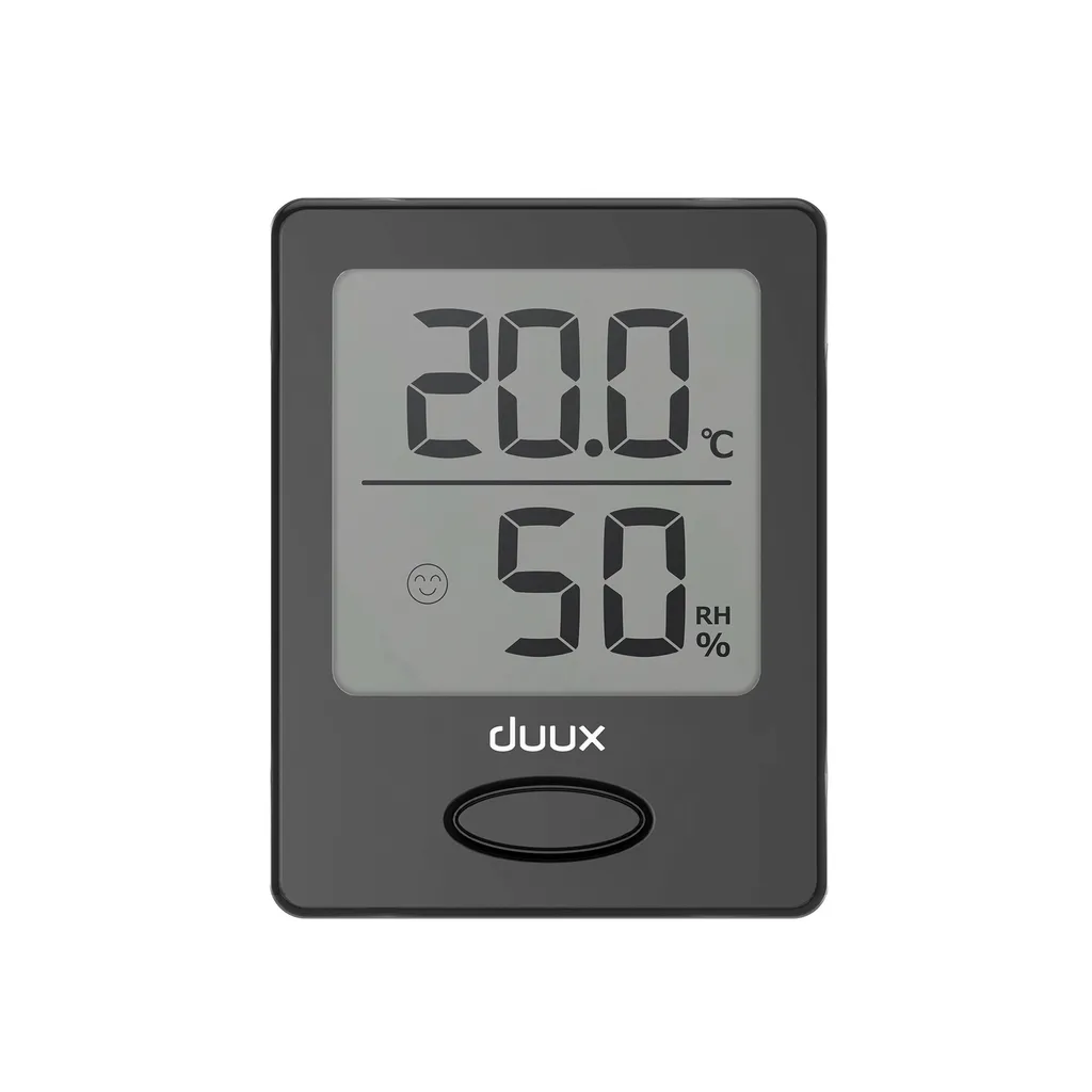 Hygromètre Thermomètre LCD Duux Sens Noir avec Capteurs de Précision