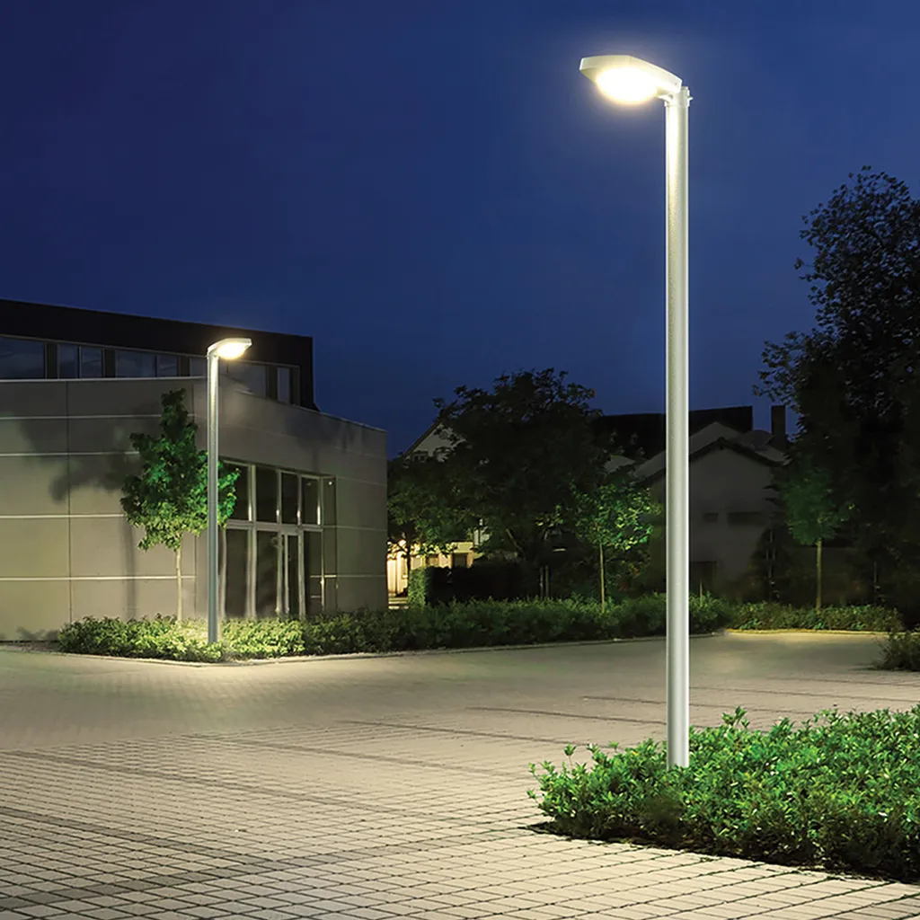 Lampadaire solaire LED 3000lm avec capteur PIR et télécommande noir - 4
